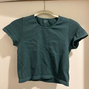 UO Out from Under Ribbed Crop Top Tee
